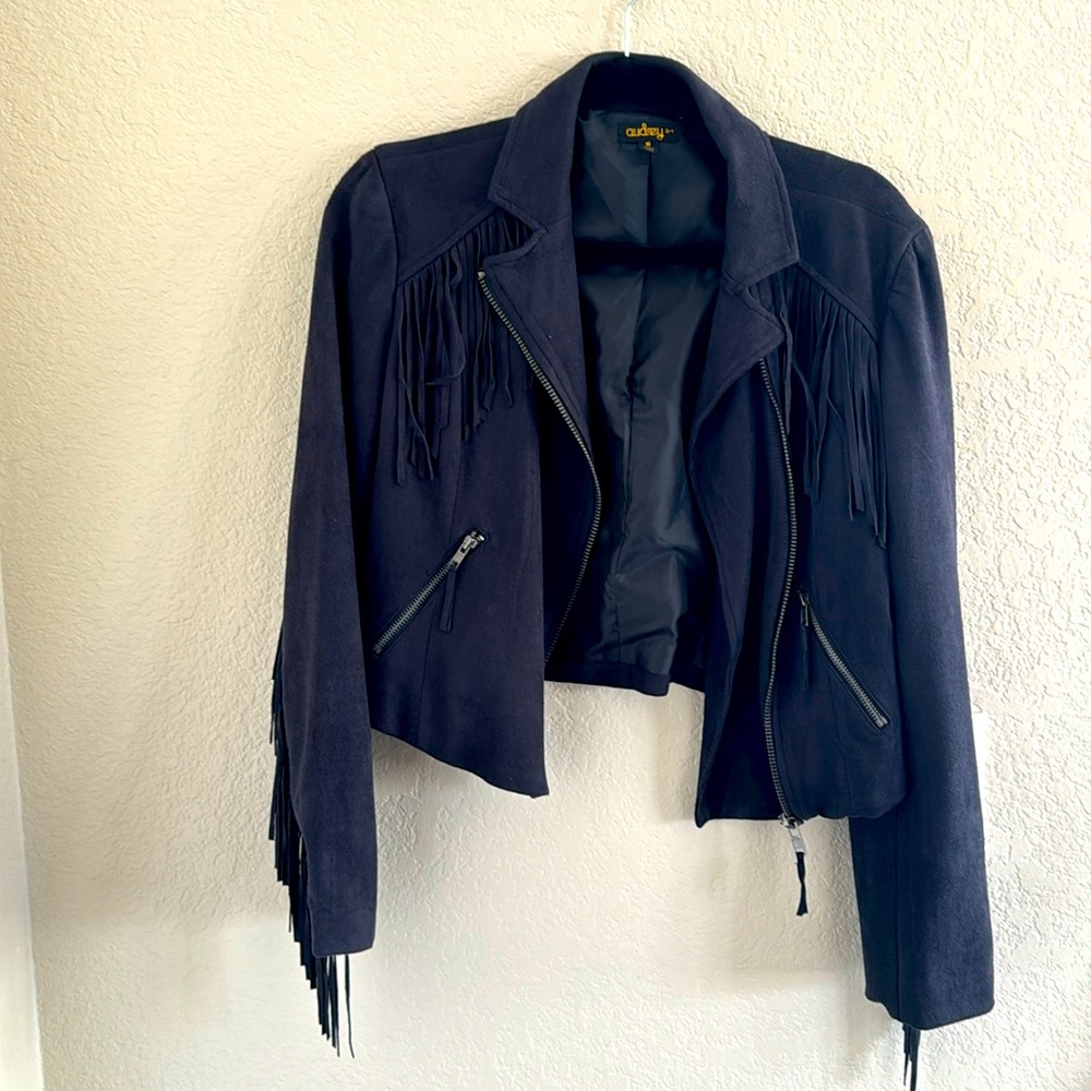 Suade fringe jacket